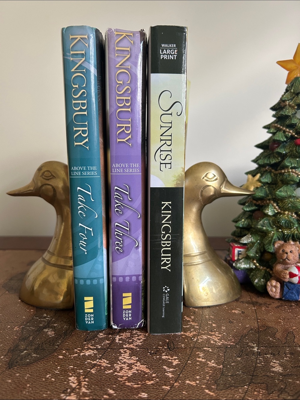 Karen Kingsbury Christian Fiction Book Lot of 3 Hardcover one is Large Print